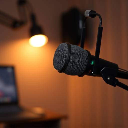 Mikrofon brukt til podcasting